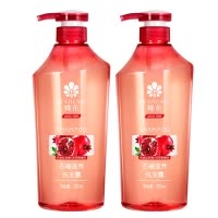 蜂花(BEE & FLOWER)红石榴+洋甘菊精华滋养修护洗发露 750ml*2瓶装洗发水大容量