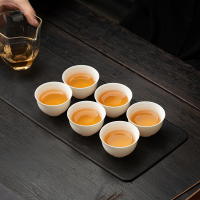 苏氏陶瓷(SUSHI CERAMICS)功夫茶杯小碗杯陶瓷品茗杯6个装