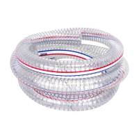 鑫迈凯斯 PVC钢丝软管 耐磨加厚钢丝管 内径32mm[1.2寸]壁厚2.5mm 50米 卷