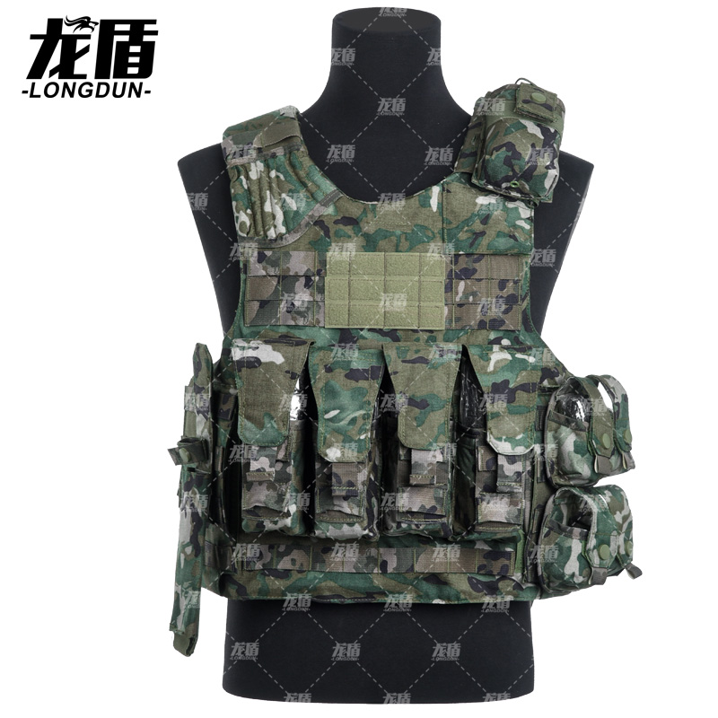 龙盾 防护背心快拆全套装具防红外防D衣军迷装备水墨云纹夏
