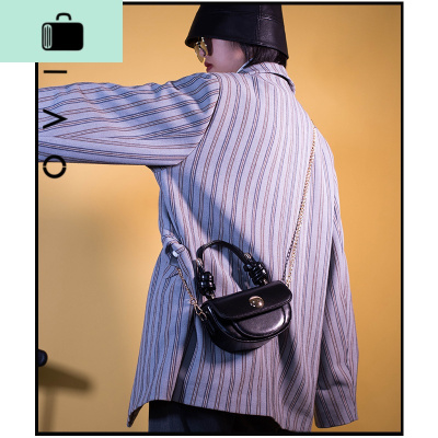 20春夏手提半圆马鞍包小号斜挎手机包包女金属扣复古时尚小众NEW LAKE女斜挎包