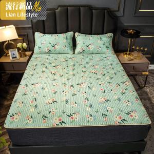 乳胶凉席夏天泰国天然空调软席子1.8m床可水洗三件套冰丝席 三维工匠凉席/凉枕