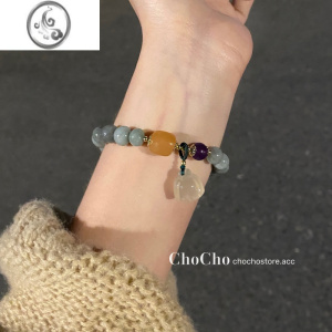 JiMichocho/新中式平安扣玉石手链小众设计感国风手串个性高级感手饰