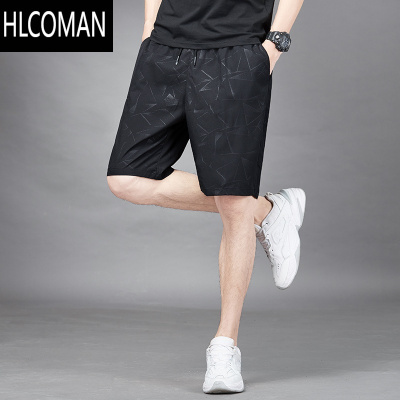HLCOMAN夏天运动短裤男夏季速干篮球裤宽松健身跑步休闲冰丝薄款五分裤子