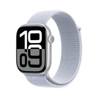 MX243CH/B Apple Watch S10 GPS 46 毫米银色铝金属表壳 青云色回环式运动表带