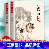 国画基础-怎样画犬 [正版]全2册 怎样画猫犬猫咪的画法工笔写意动物画国画技法国画基础入门宠物狗犬的躯干足尾的画法写意狗