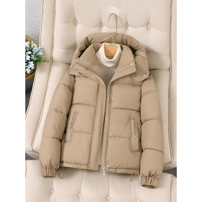 冬季新款韩版年百搭棉衣女小个子时尚棉服连帽棉袄外套女休闲