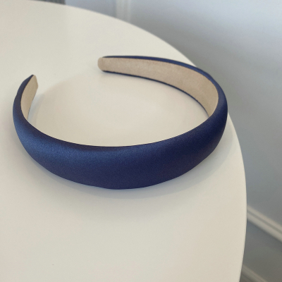 绸缎面纯色发箍ins简约网红优雅气质百搭洛滑中宽边压发发箍17.灰紫色