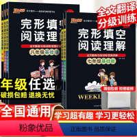 英语·中考版 九年级/初中三年级 [正版]2023新版初中英语完形填空与阅读理解七年级八九年级中考人教版专项组合训练初一