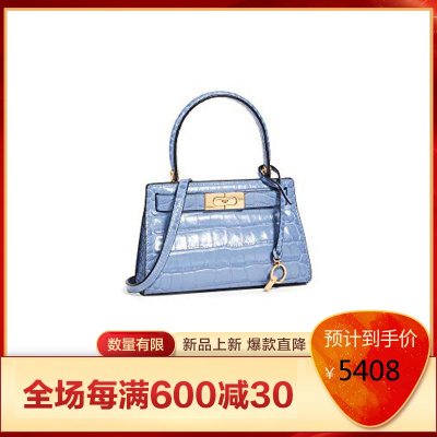 汤丽柏琦ToryBurch2021新款小号Double小清新休闲风单肩包女欧美时尚优雅气质小方包Bluewood