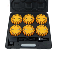 明特佳 MTJ-1330-6 0.3W、IP65、旋转磁吸警示灯(套装)