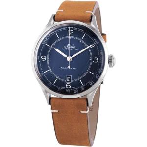 Mido瑞士手表男舵手系列“传承者”长动能商务皮带自动机械男士腕表 initial