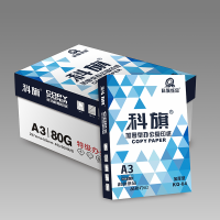 宣皇 科旗04号a3打印纸80g复印纸500张/包办公专用纸学生用纸a3打印白纸 科旗04号A3 80G 4包/箱