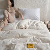 A类全棉母婴级李官奇55%大豆纯棉大豆纤维被春秋被加厚冬被子母被