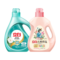 立白洗衣液大师香氛1kg+茶籽除菌1kg持久留香深层洁净除菌除螨护色护衣