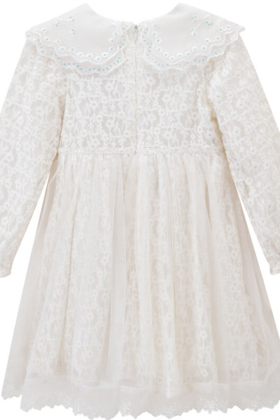 [1件3折]铅笔俱乐部童装2025秋冬新款女童连衣裙中大童蕾丝公主裙儿童网纱裙子