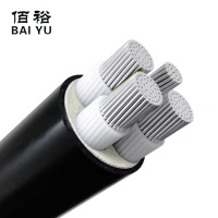 佰裕 铝芯铠装电缆 ZC-YJLV22 0.6/1KV 3*35+2*16 米