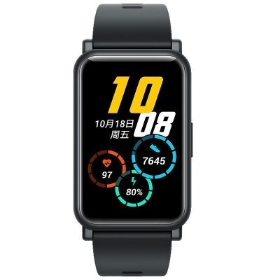荣耀手表ES陨石黑1.64英寸高清大屏10天续航快充95种运动模式50米防水女性生理周期管理智能心率睡眠血氧