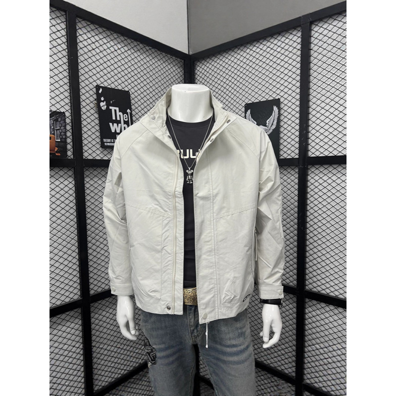 男士外套秋季新款立领帅气工装青年宽松夹克百搭时尚潮流上衣