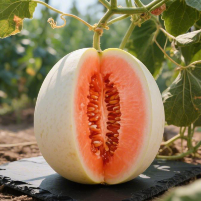 [西沛生鲜]新鲜陕西甜瓜(红肉) 净重8.5斤