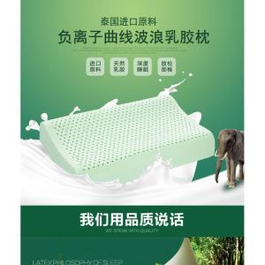 家柏饰(CORATED)泰国乳胶枕头 单人学生枕一对装 成人家用双人记忆枕芯