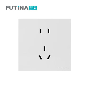 福田 插座 大面板家用墙壁插座面板 5孔10A 单位:个