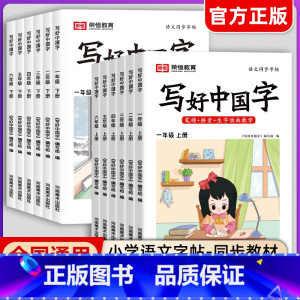 写好中国字[上册+下册2本] 小学二年级 [正版]抖音同款荣恒小学生写好中国字正楷临摹儿童硬笔楷书一二年级三四上下册同步
