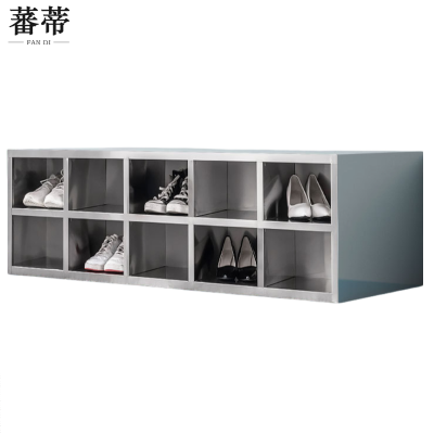 蕃蒂钢制鞋柜20格双面台