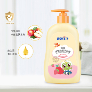 青蛙王子儿童洗发沐浴露二合一水果精华500ml