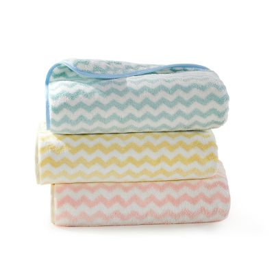 洁玉 欧洛珊瑚绒柔软毛巾34*76cm 1条装 J0030F 蓝色