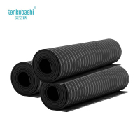 天空桥 绝缘橡胶垫 黑色条纹5mm*1m*5m 卷