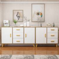 北欧餐边柜客厅柜子储物柜多功能简约现代茶水柜经济型餐厅柜