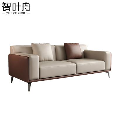 智叶舟商务沙发三人位200*88*73cm张