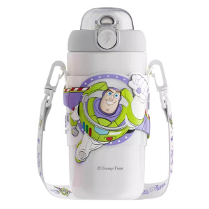 艾可思保温杯高颜值水壶正版迪士尼草莓熊儿童女男孩上学专用水杯500ML