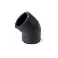 时速 PE等径承插弯头 90mm 45度 个