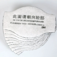 3M1744CN防尘防颗粒物防异味滤棉1701滤棉HF-52面具滤棉