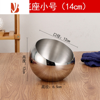 三维工匠不锈钢桌面垃圾桶家用厨房办公室茶几收纳桶盒餐桌清洁KTV烟灰缸