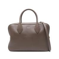 Salvatore Ferragamo精致小巧牛皮手提斜挎两用棕色女士手拿包日常通勤百搭配饰