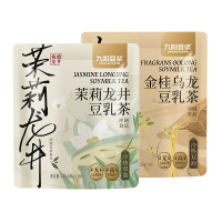 九阳豆浆茉莉龙井豆乳茶200g+九阳金桂乌龙豆乳茶200g(袋装) 奶茶0蔗糖添加下午茶早餐