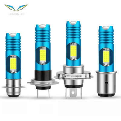 菁普华 汽车摩托车前照灯 h4 p15d ba20d 双色一体雾灯 只