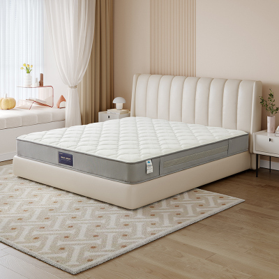 全友家居双面可睡卧室家具进口黄麻植物纤维床垫护脊弹簧床垫