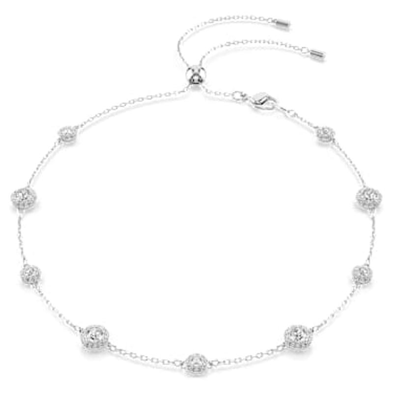 Swarovski女式项链可调节滑动双面闪耀多用配饰