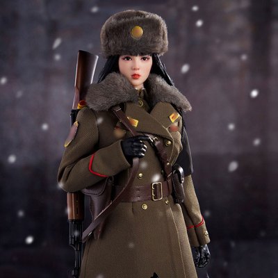 []flagset 1/6手办女兵人模型朝鲜人民女军官金彩英 73040