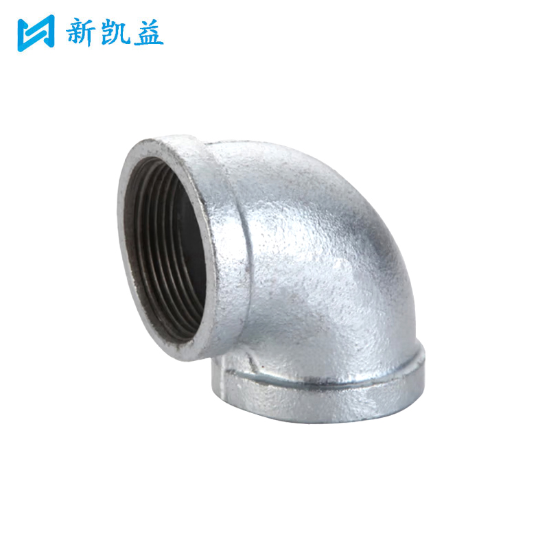 新凯益 玛钢镀锌弯头 2寸 个