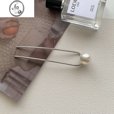 JiMiu型发簪新中式珍珠发叉现代丸子头女簪子头饰发夹高级感发钗盘发