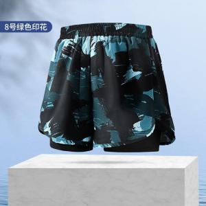 成人泳裤男双层平角防尴尬宽松大码泳衣温泉游泳裤定制批发