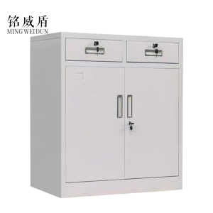 铭威盾钢制文件柜办公室铁皮柜资料档案柜中二斗矮柜带锁储物柜厂家直销