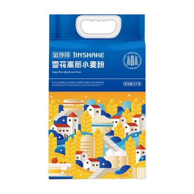 金沙河雪花高筋小麦粉5kg/