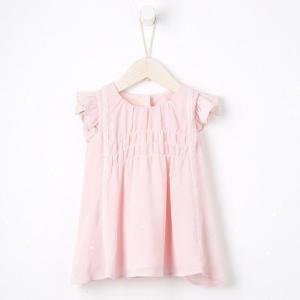 [2件2折价:55]米喜迪mecity童装夏装新款女婴童连衣裙飞袖梭织宝宝洋气裙