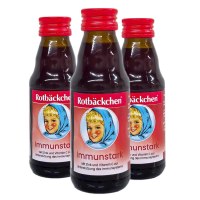 3瓶装[无外盒包装]德国 小红脸颊蓝头巾 锌维他 复合营养液果饮125ml